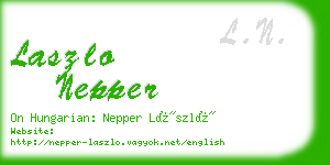 laszlo nepper business card
